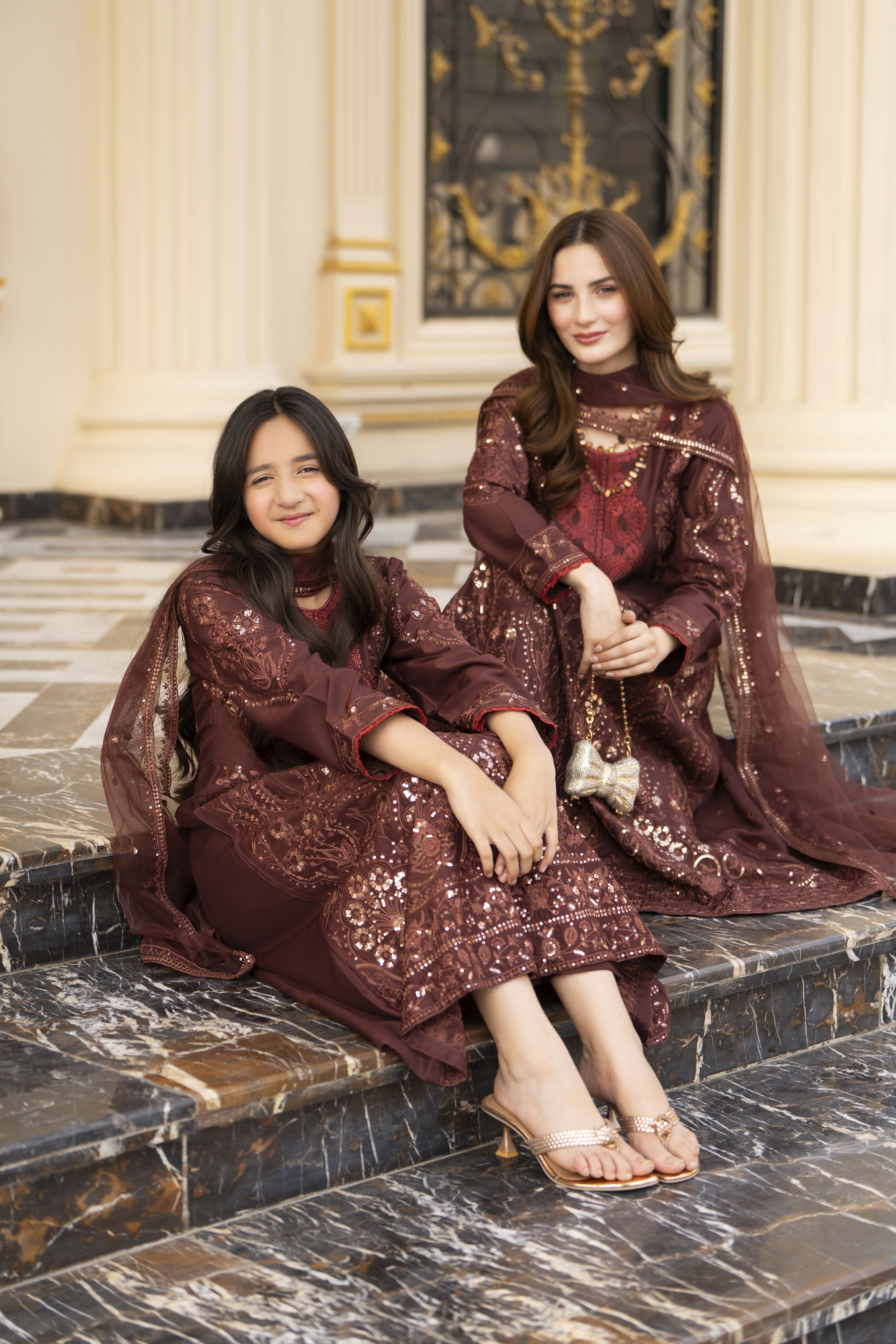 Threads of Love by Hemline – TOL10 Mother Daughter Matching Frock