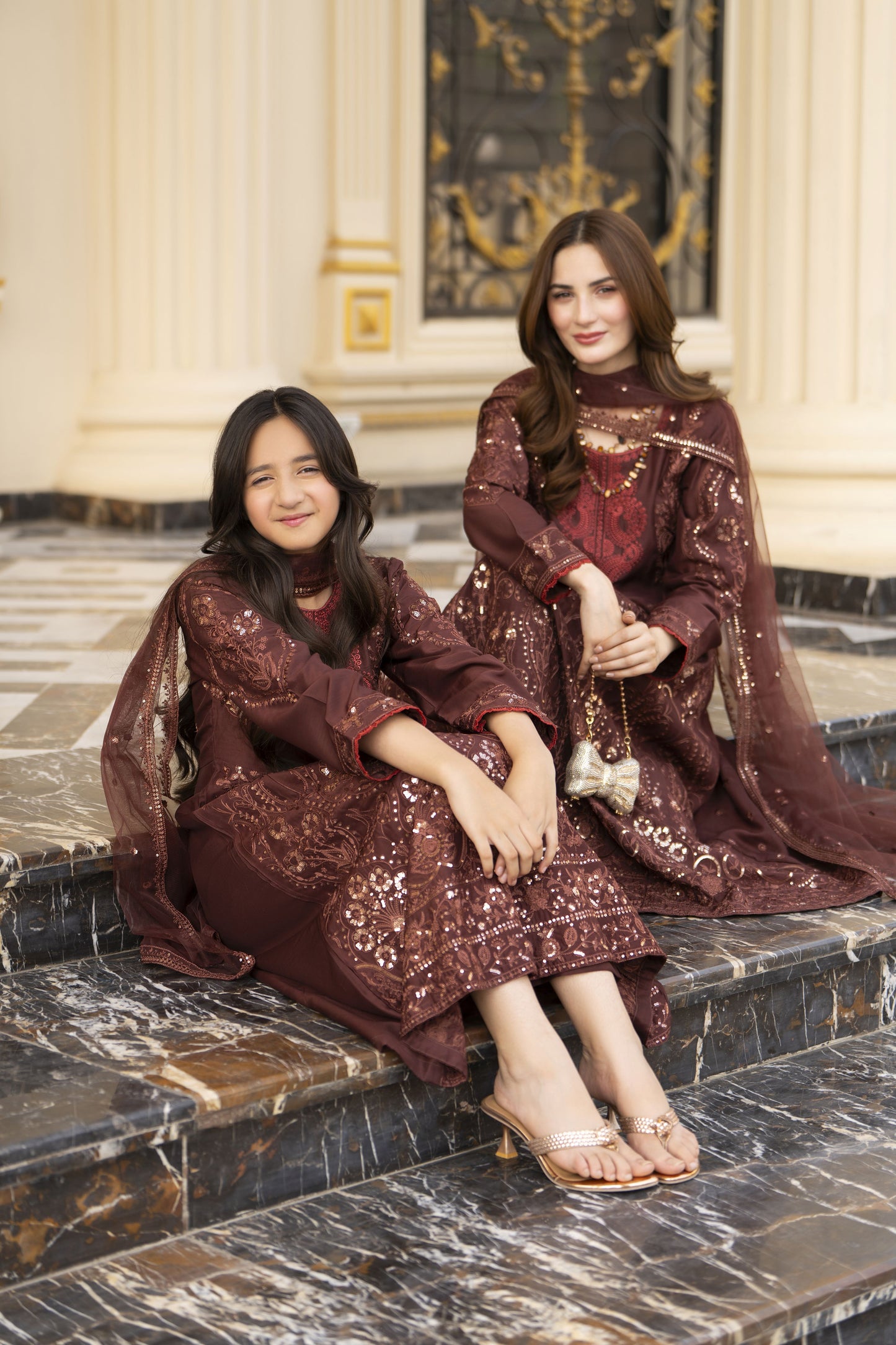 Threads of Love by Hemline – TOL10 Mother Daughter Matching Frock