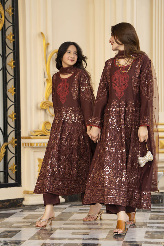 Threads of Love by Hemline – TOL10 Mother Daughter Matching Frock