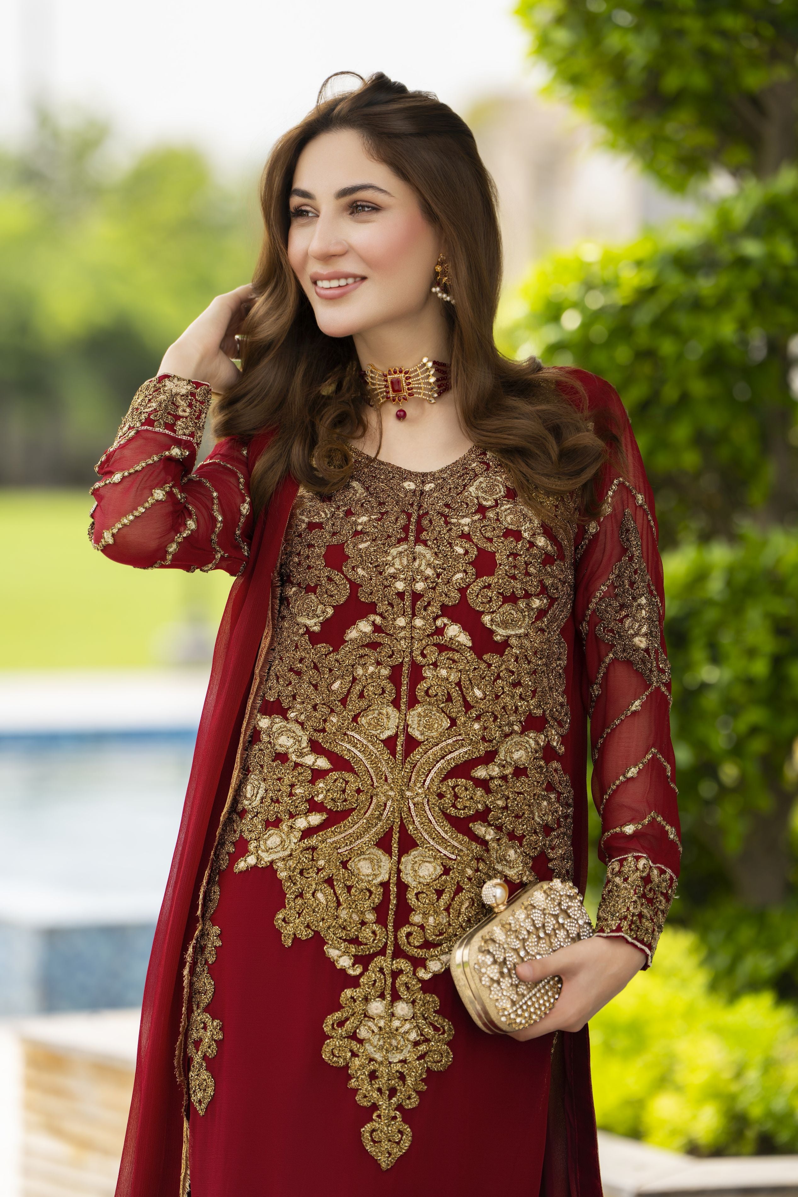 Chiffon Ready to Wear Embroidered Collection by Aleezay ALZM06