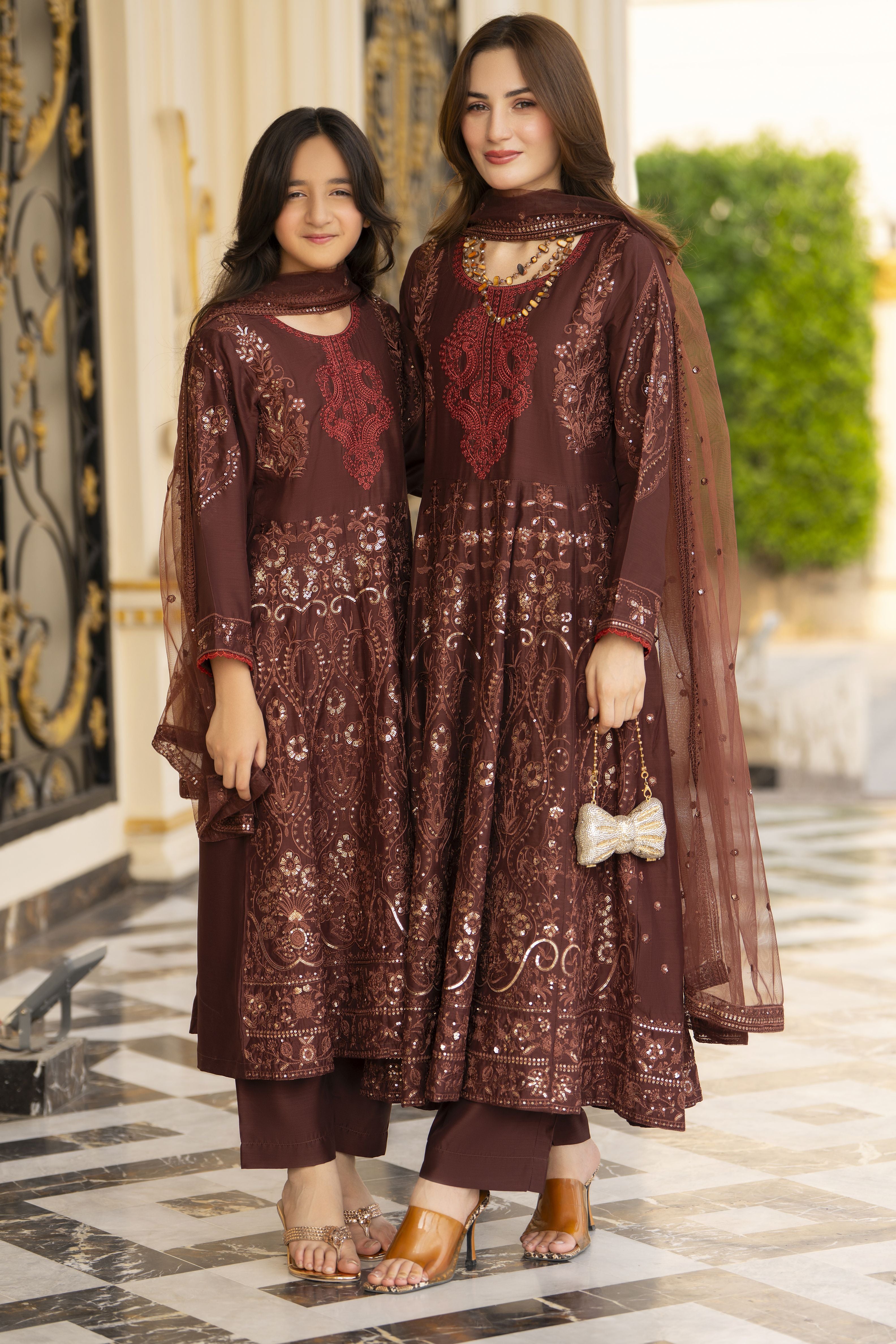 Threads of Love by Hemline – TOL10 Mother Daughter Matching Frock