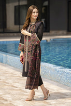 Black Cotton 3pc Ready to Wear Dressby Miski BYM7