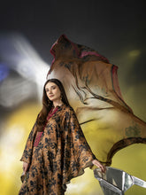 Mona Effortless Silk 3pc Ready to Wear Printed Silk Cape Co-Ord Set SEM3