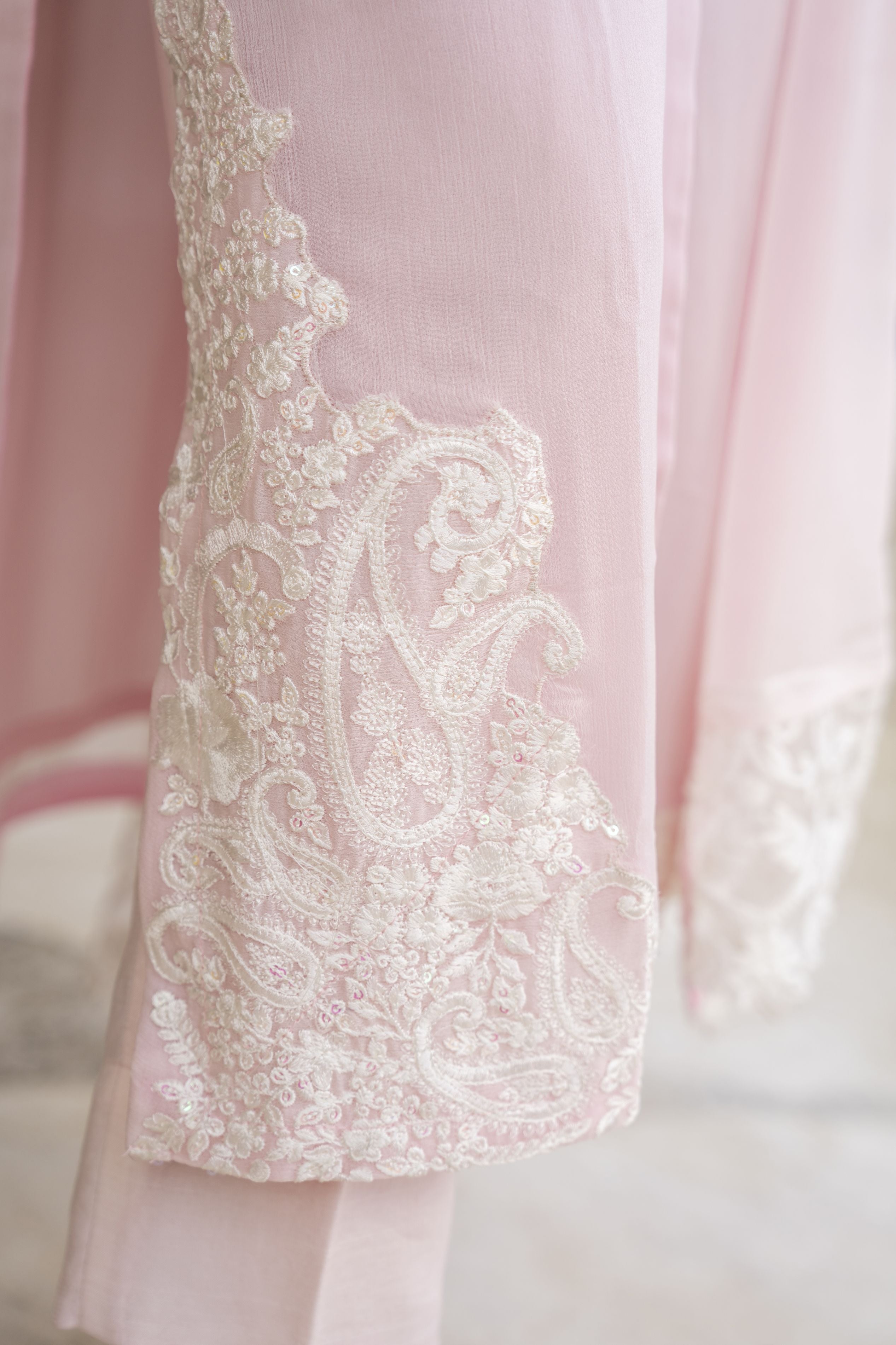 Aleezay Embroidered Chiffon 3pc Ready to Wear Dress AAE3