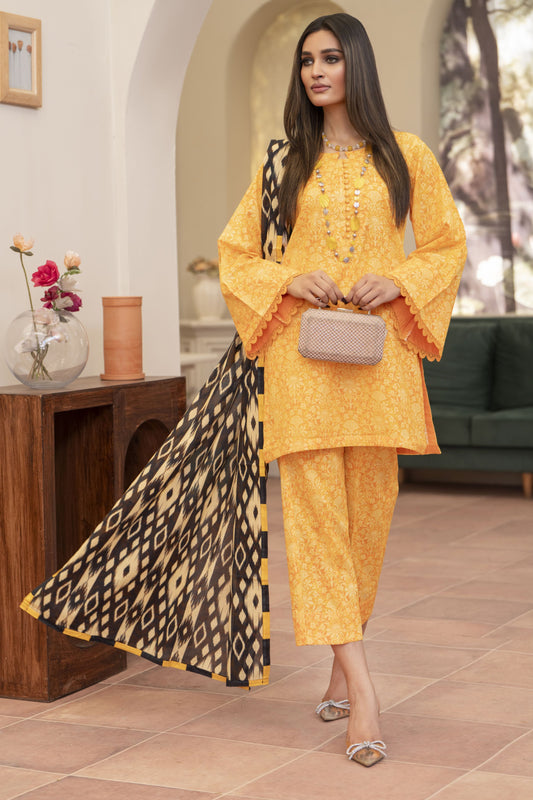 3pc Ready to Wear Breeze by Aabpara Printed Lawn Womenswear BBA1