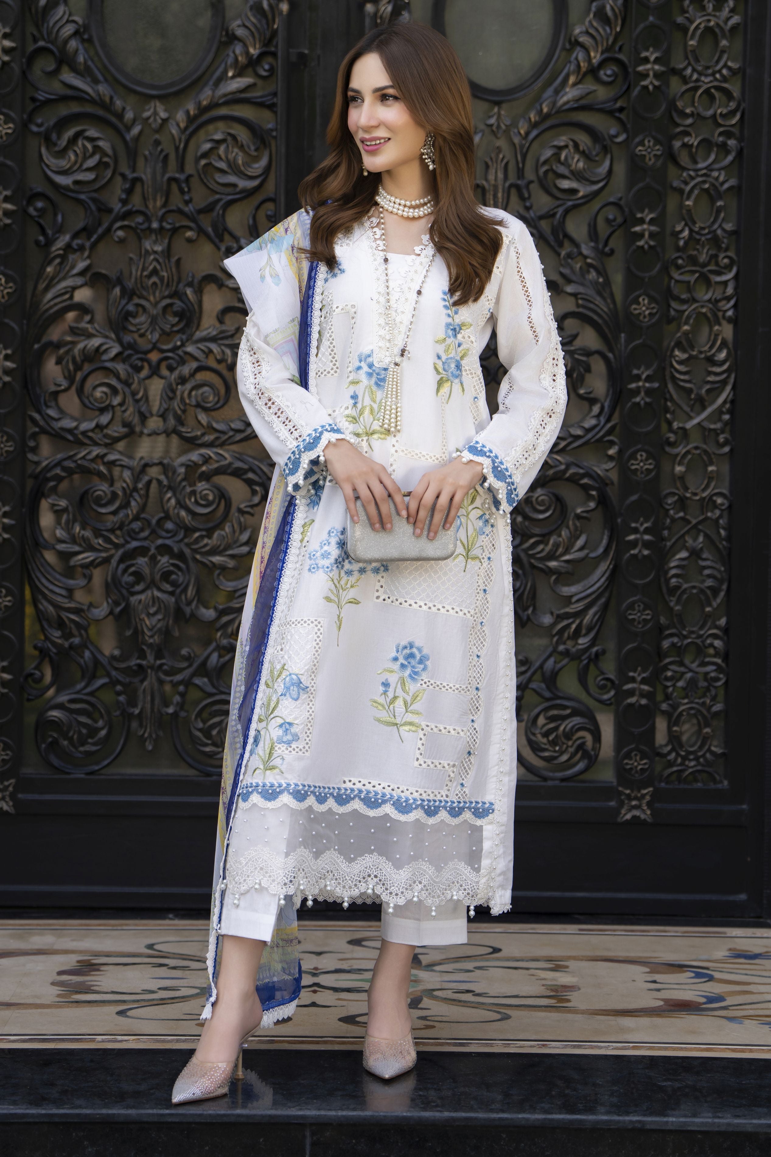 Silver Petals Ready to Wear Lawn Collection – SPRW6