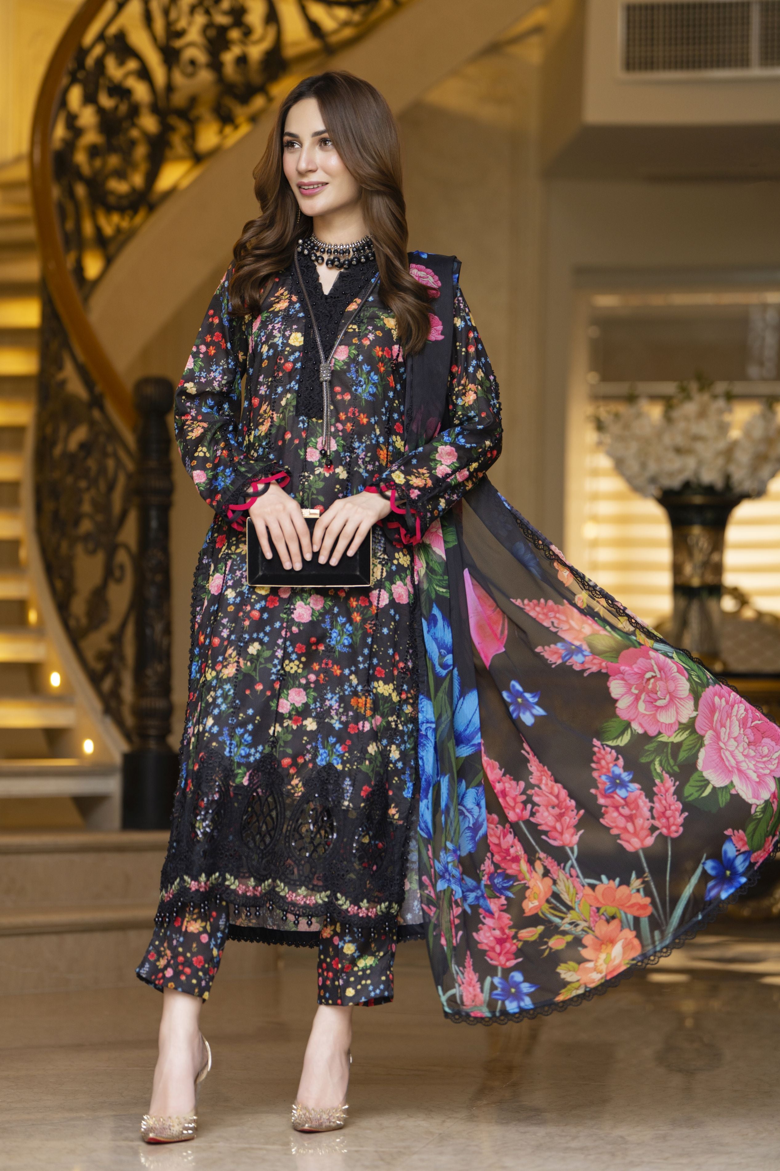 Silver Petals Ready to Wear Lawn Collection – SPRW2