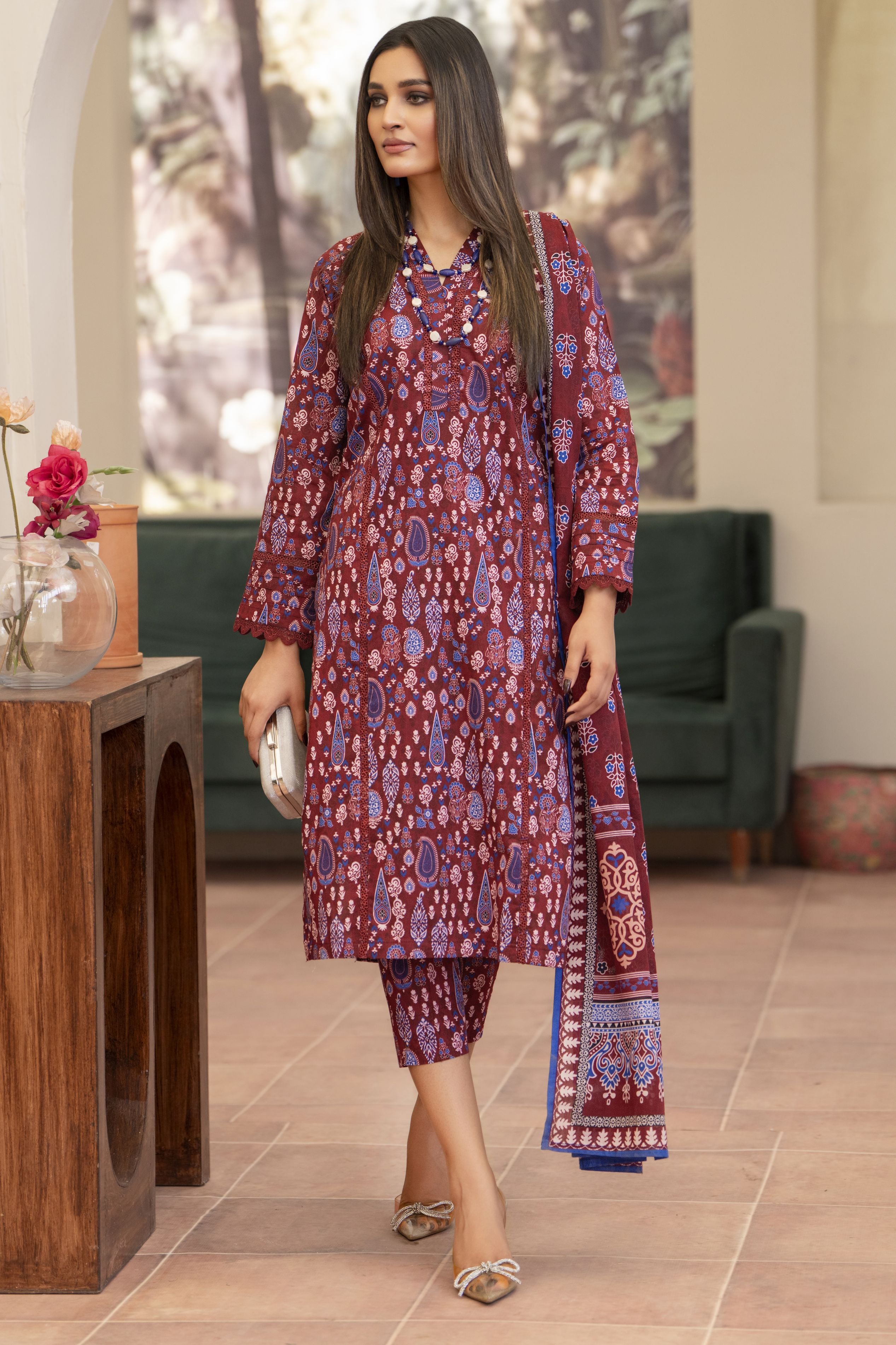 3pc Ready to Wear Breeze by Aabpara Printed Lawn Womenswear BBA5
