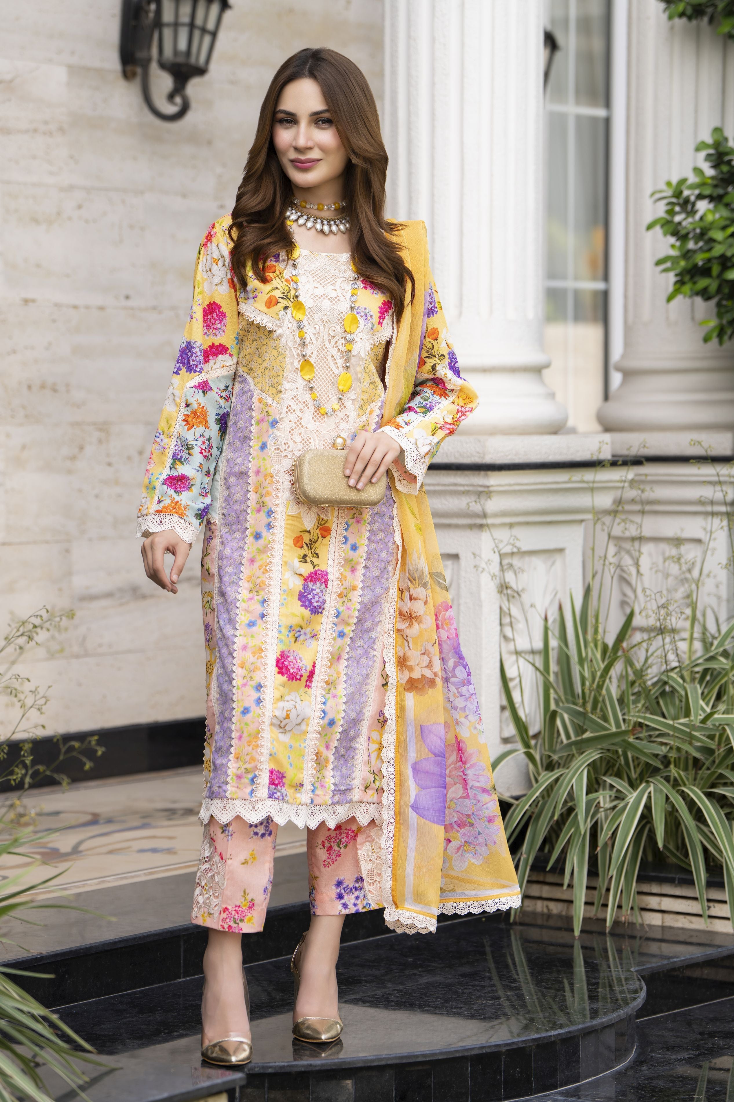 Silver Petals Ready to Wear Lawn Collection – SPRW1
