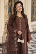 3pc Embroidered Linen Suit with Net Dupatta Soraya SBH3