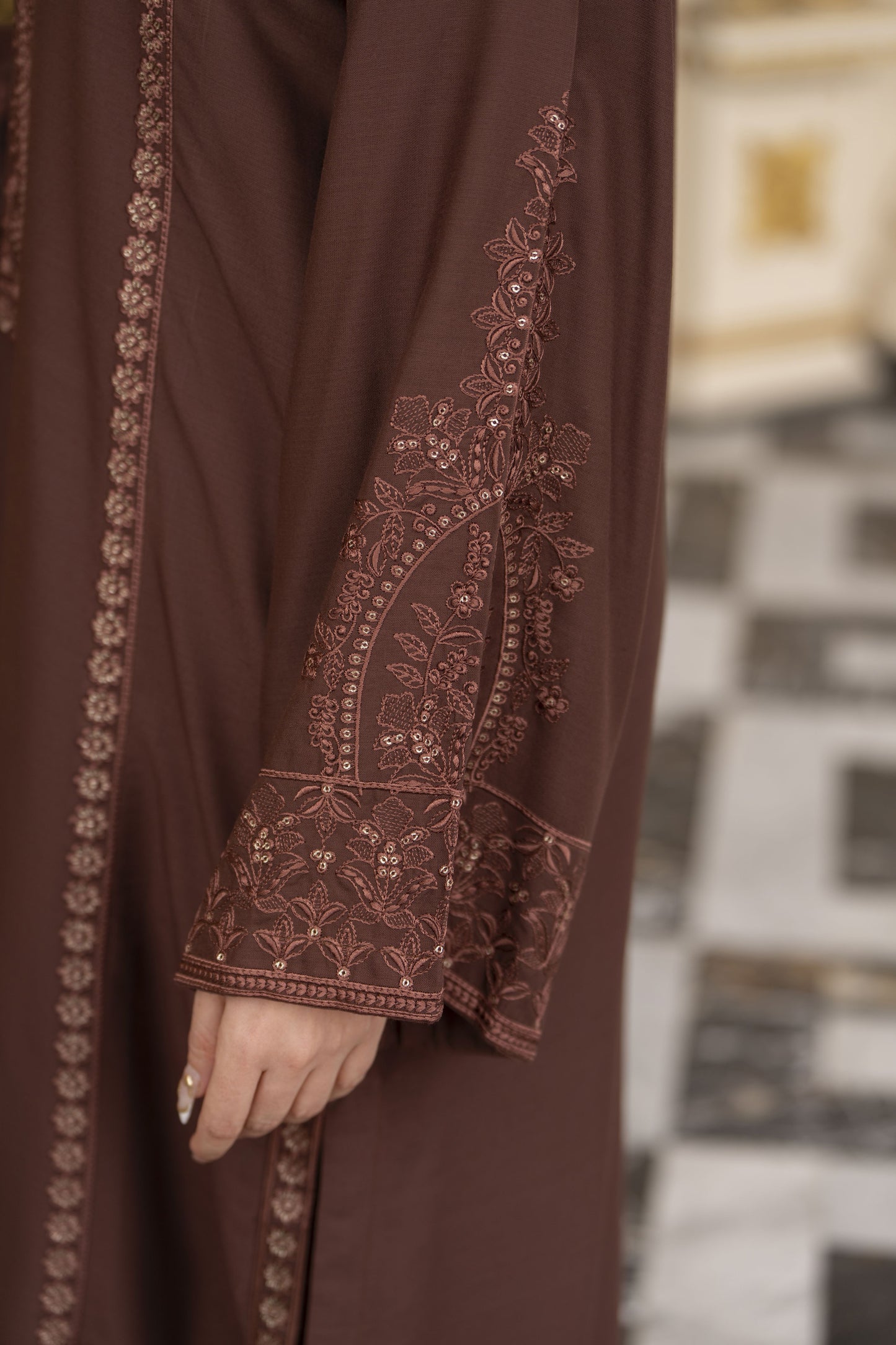 3pc Embroidered Linen Suit with Net Dupatta Soraya SBH3