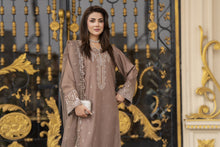 3pc Embroidered Linen Suit with Net Dupatta Soraya SBH8