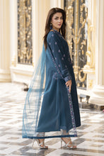 3pc Embroidered Linen Suit with Net Dupatta Soraya SBH5