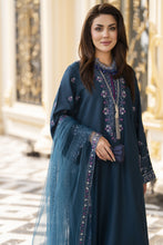 3pc Embroidered Linen Suit with Net Dupatta Soraya SBH5