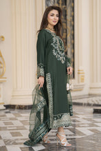 3pc Embroidered Linen Suit with Net Dupatta Soraya SBH6