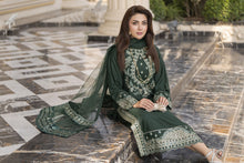 3pc Embroidered Linen Suit with Net Dupatta Soraya SBH6