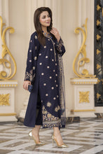 3pc Embroidered Linen Suit with Net Dupatta Soraya SBH1