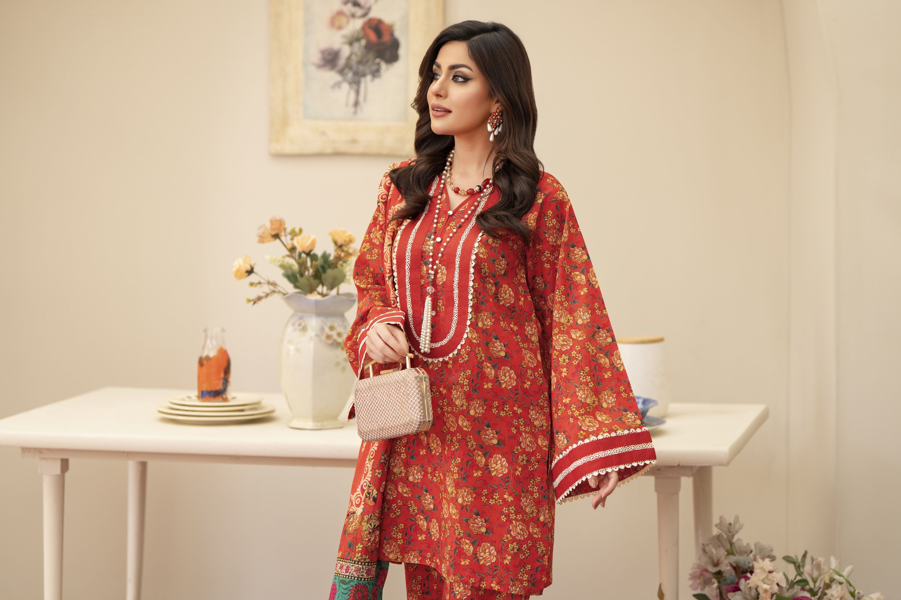 3pc Ready to Wear Breeze by Aabpara Printed Lawn Womenswear BBA2