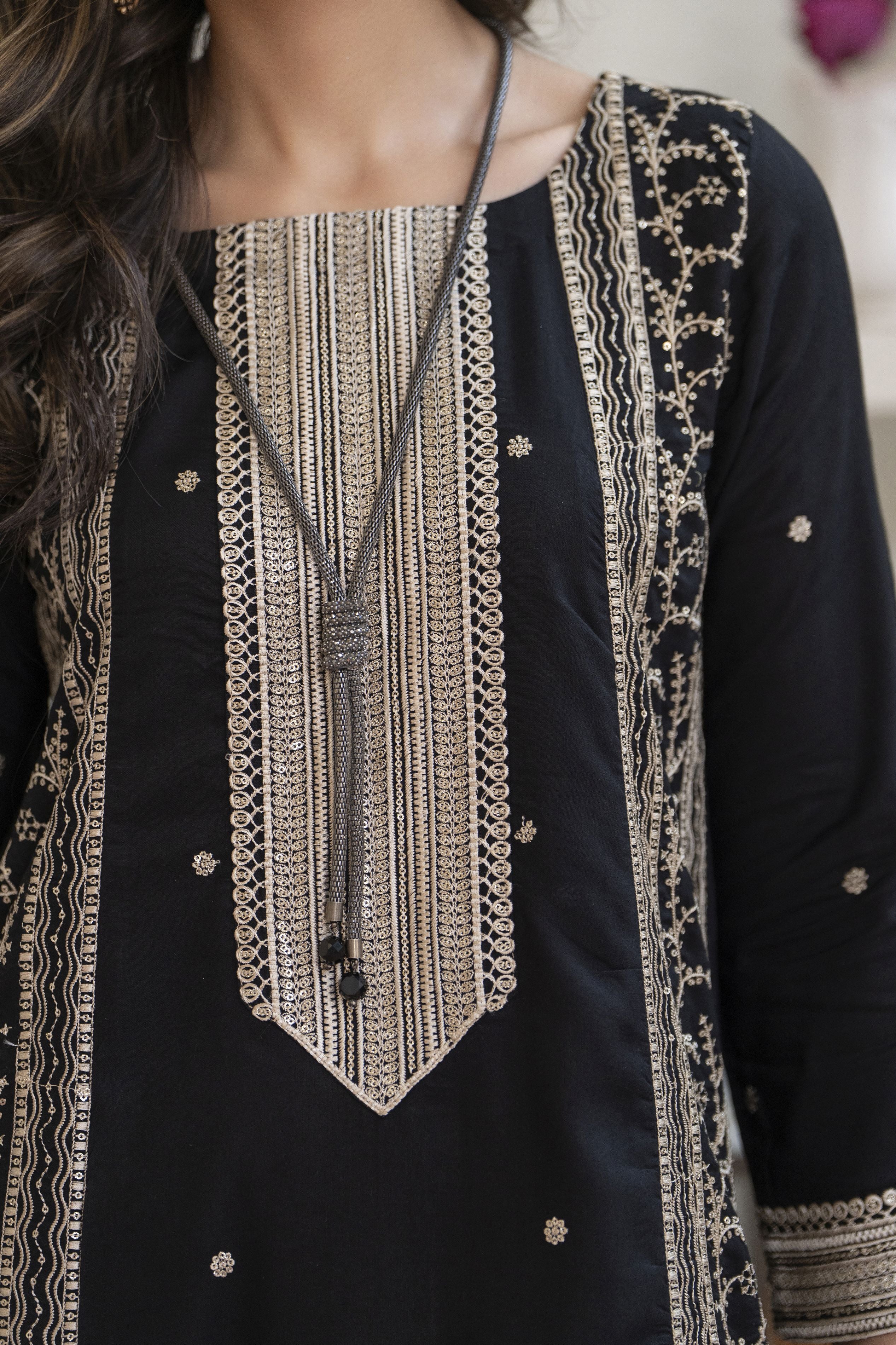 Bloomline Ready to Wear Embroidered Casual Dress by Zaiwa ZBRW8