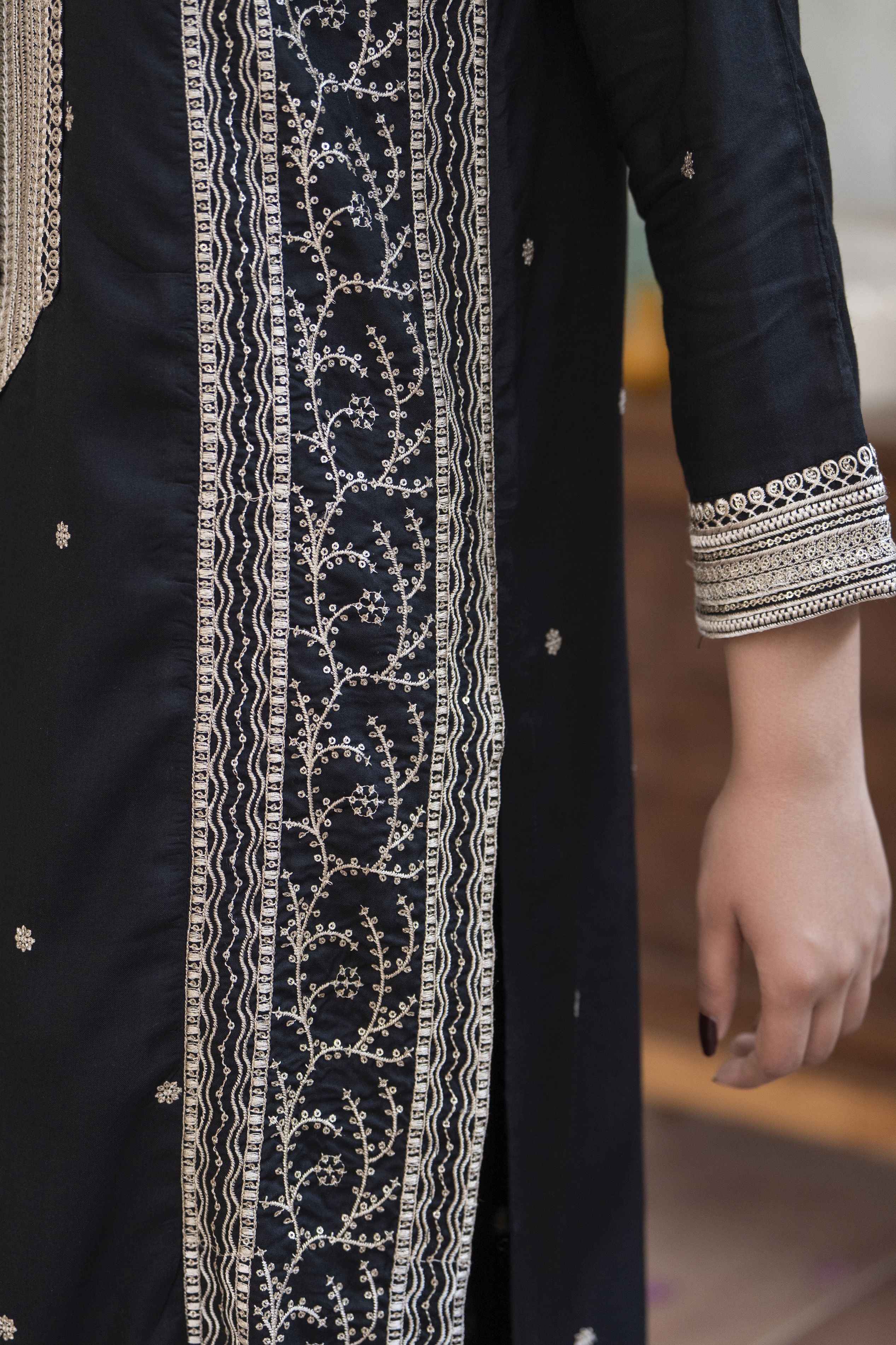 Bloomline Ready to Wear Embroidered Casual Dress by Zaiwa ZBRW8