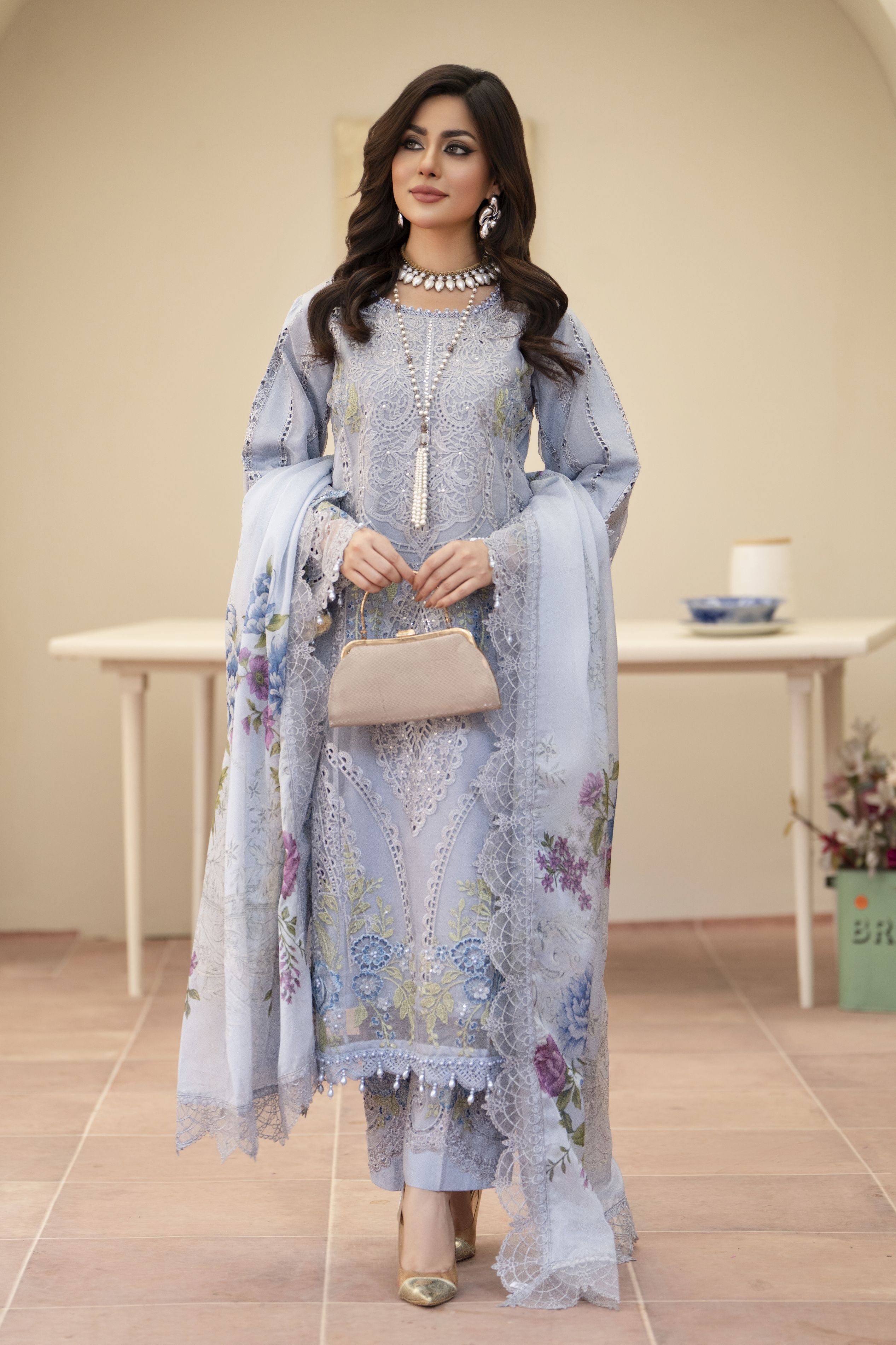 3pc Ready to Wear Luxury Lawn Collection by Silver 2025 SLL04