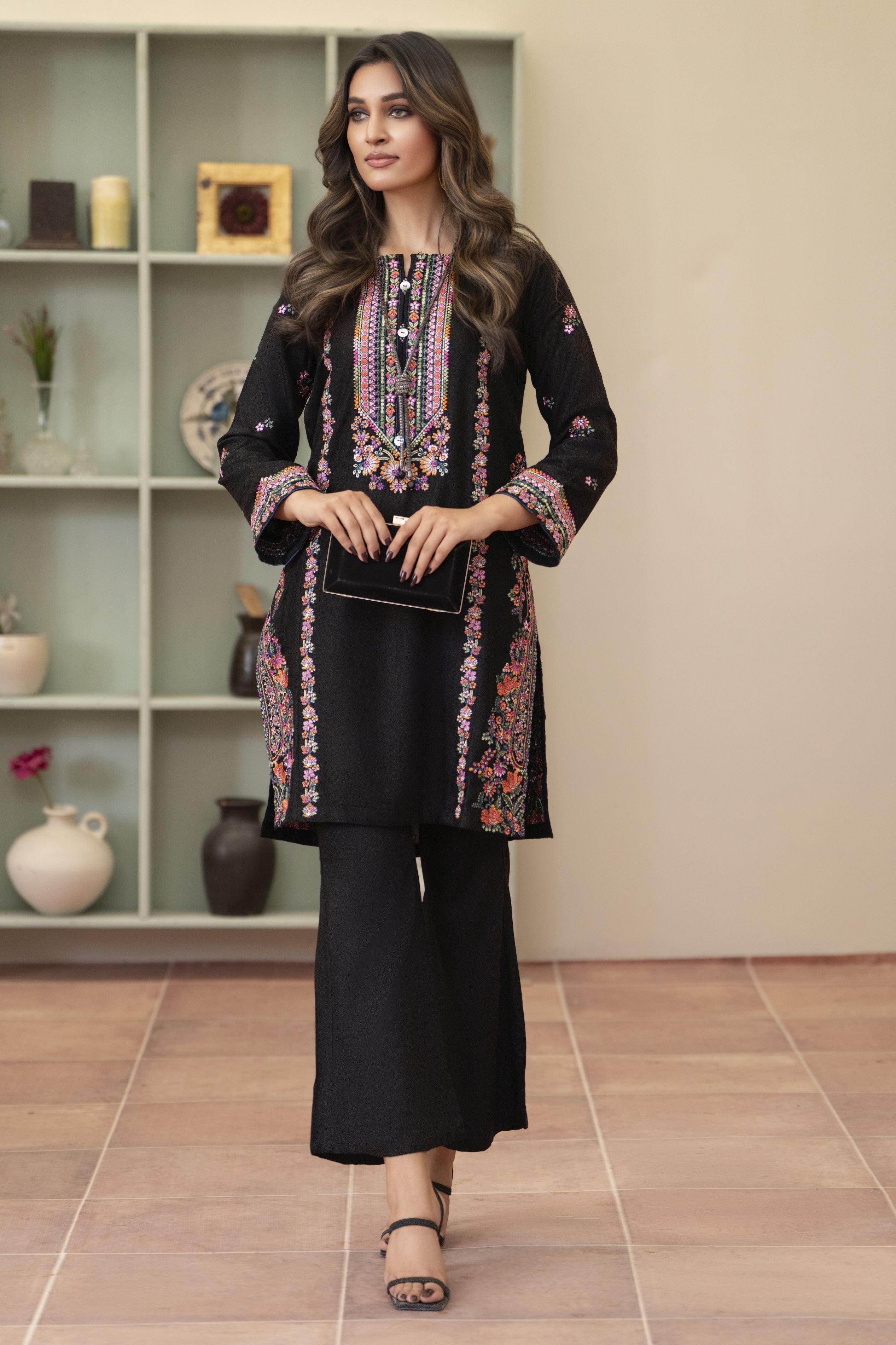Bloomline Ready to Wear Embroidered Casual Dress by Zaiwa ZBRW2