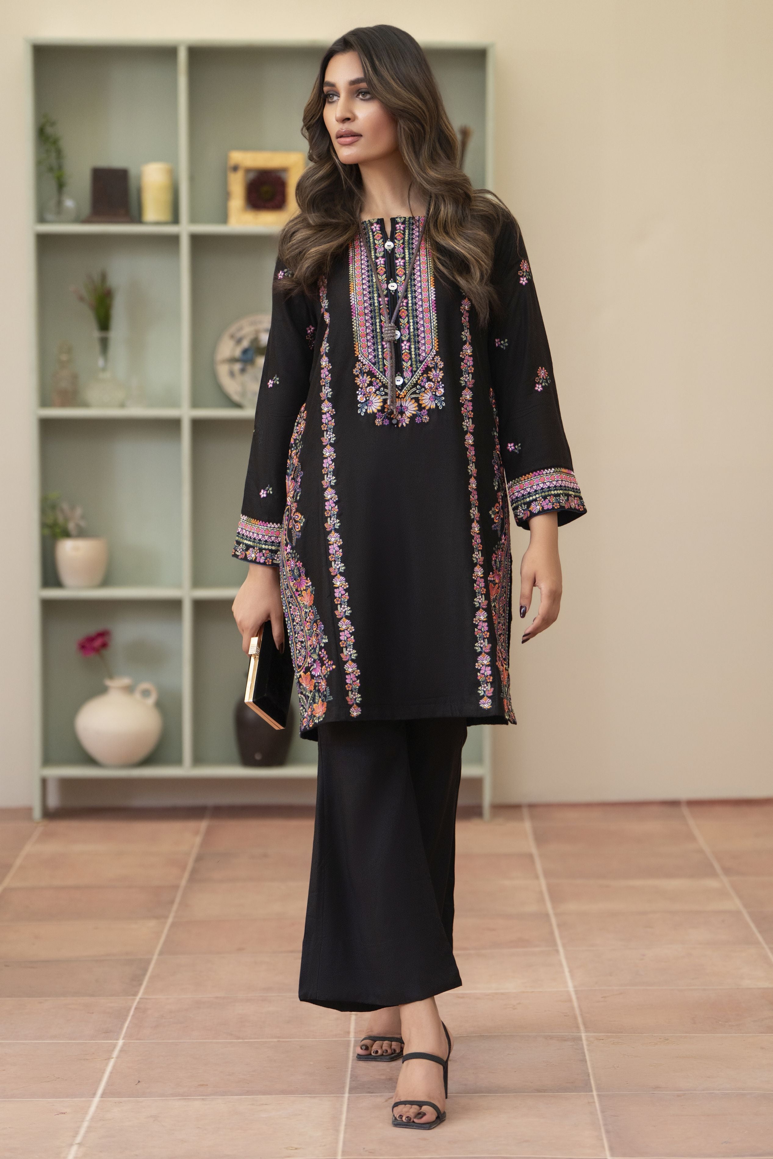 Bloomline Ready to Wear Embroidered Casual Dress by Zaiwa ZBRW2