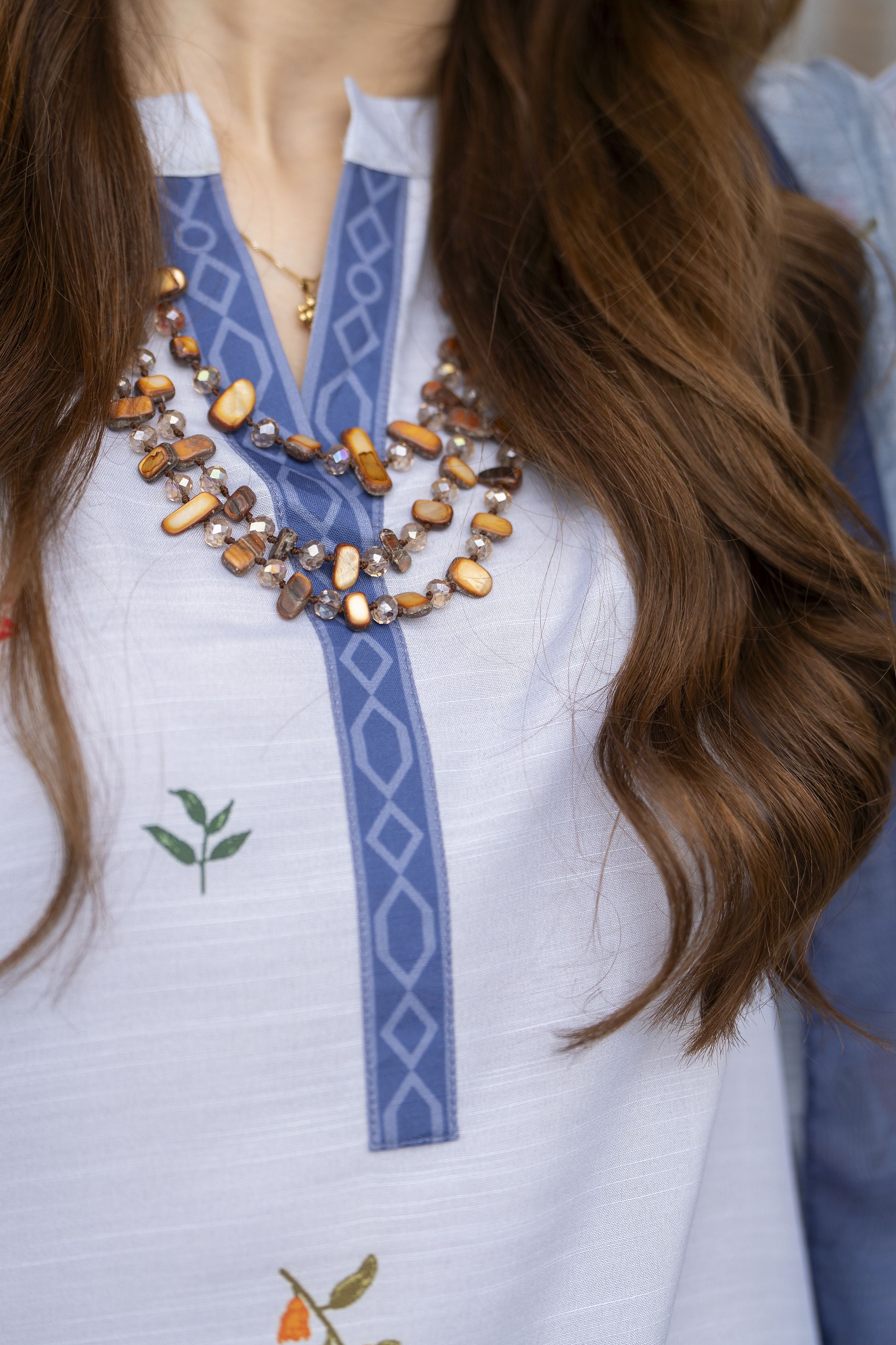 Daily Drapes by Mona – 3pc Raw Silk Suit with Wide Leg Trousers DDR6