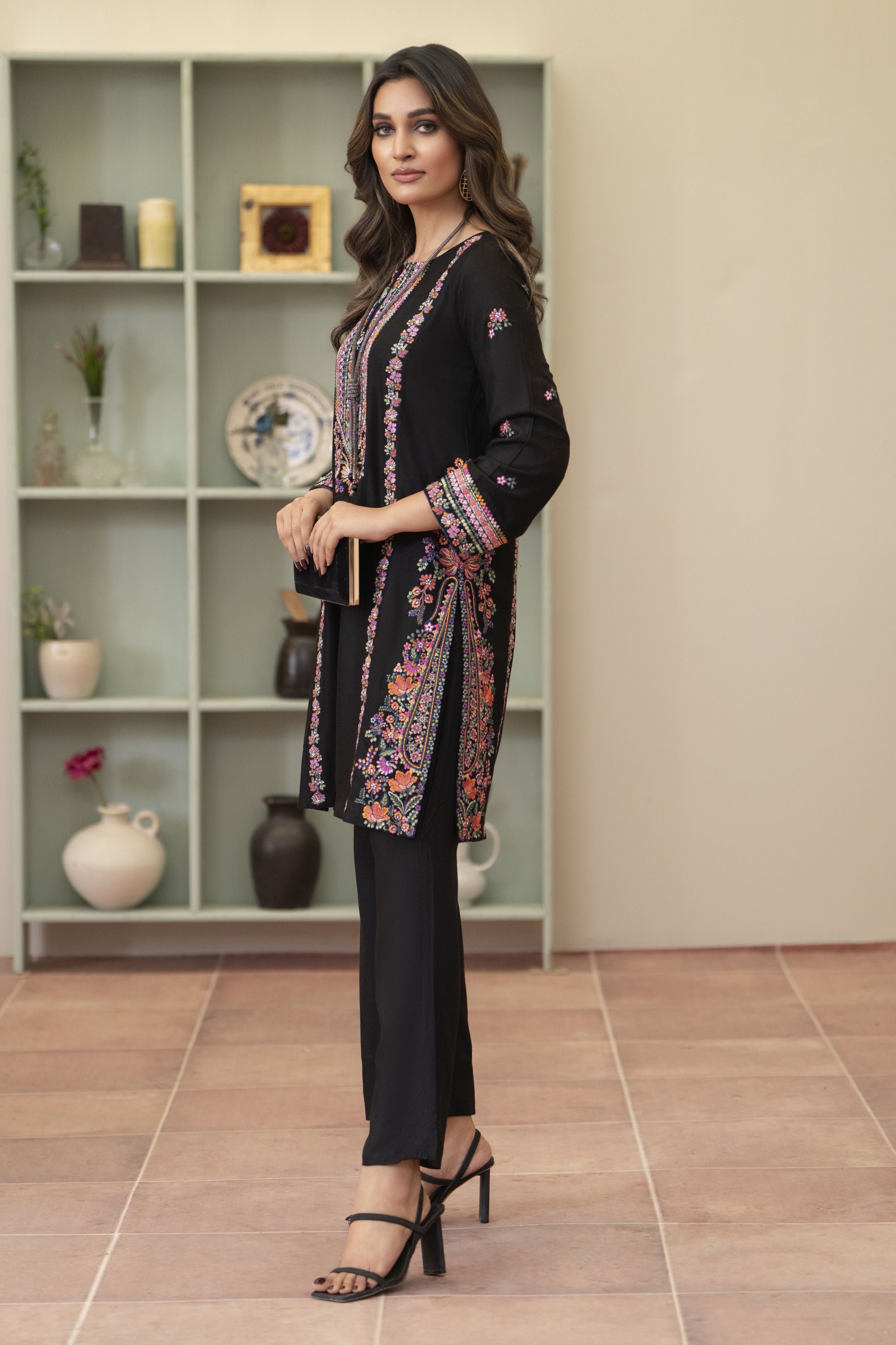 Bloomline Ready to Wear Embroidered Casual Dress by Zaiwa ZBRW2