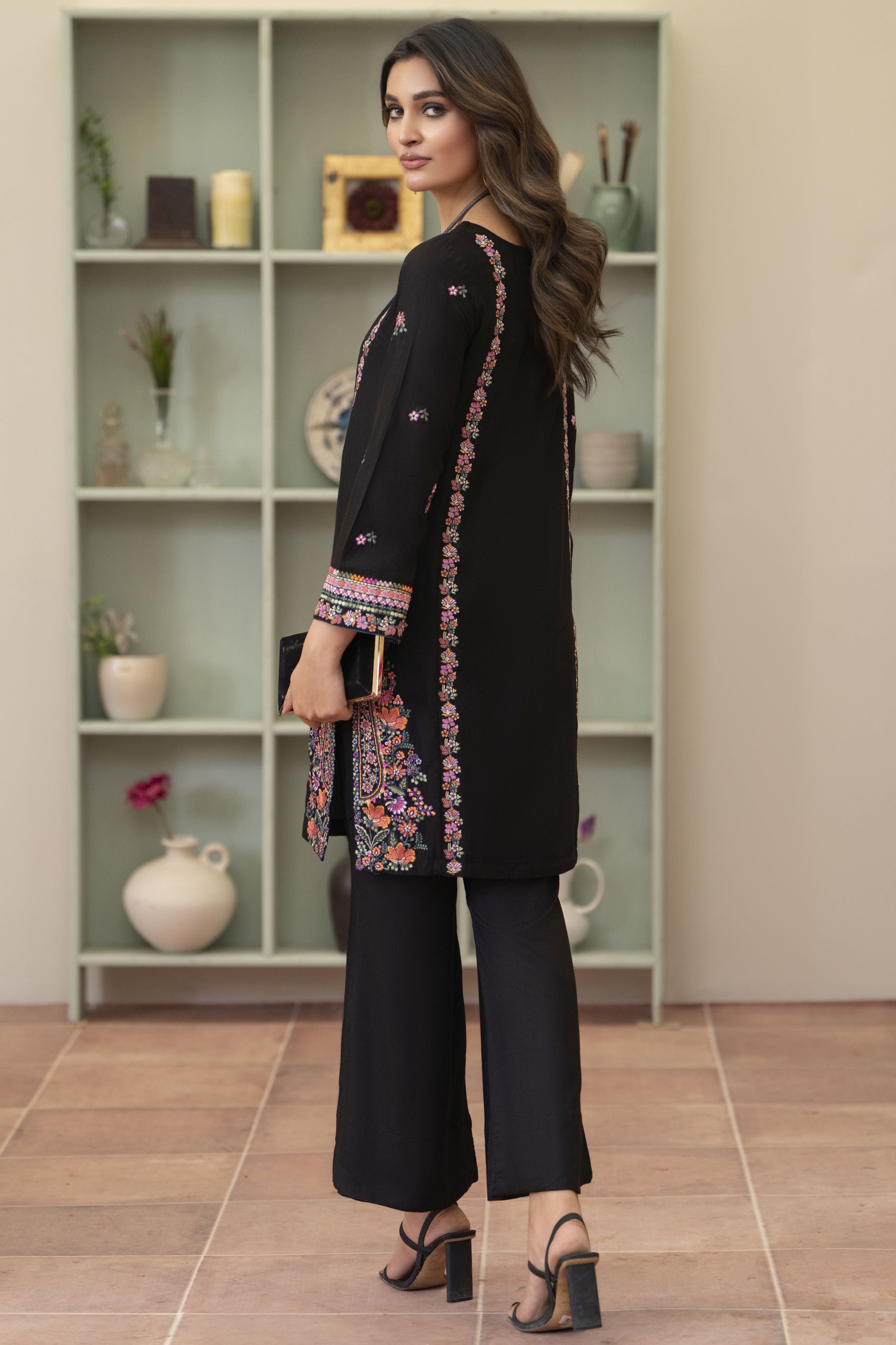 Bloomline Ready to Wear Embroidered Casual Dress by Zaiwa ZBRW2