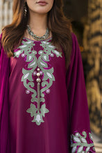 Reshmi RA10 Magenta Embroidered 3pc Raw Silk Suit with Chiffon Dupatta