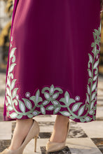 Reshmi RA10 Magenta Embroidered 3pc Raw Silk Suit with Chiffon Dupatta