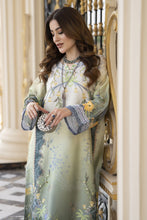 Sakeena 2pc Printed Charmeuse Handworked Kaftan – Nayla – CS3