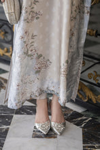 Sakeena 2pc Printed Charmeuse Handworked Kaftan – Yusra – CS7