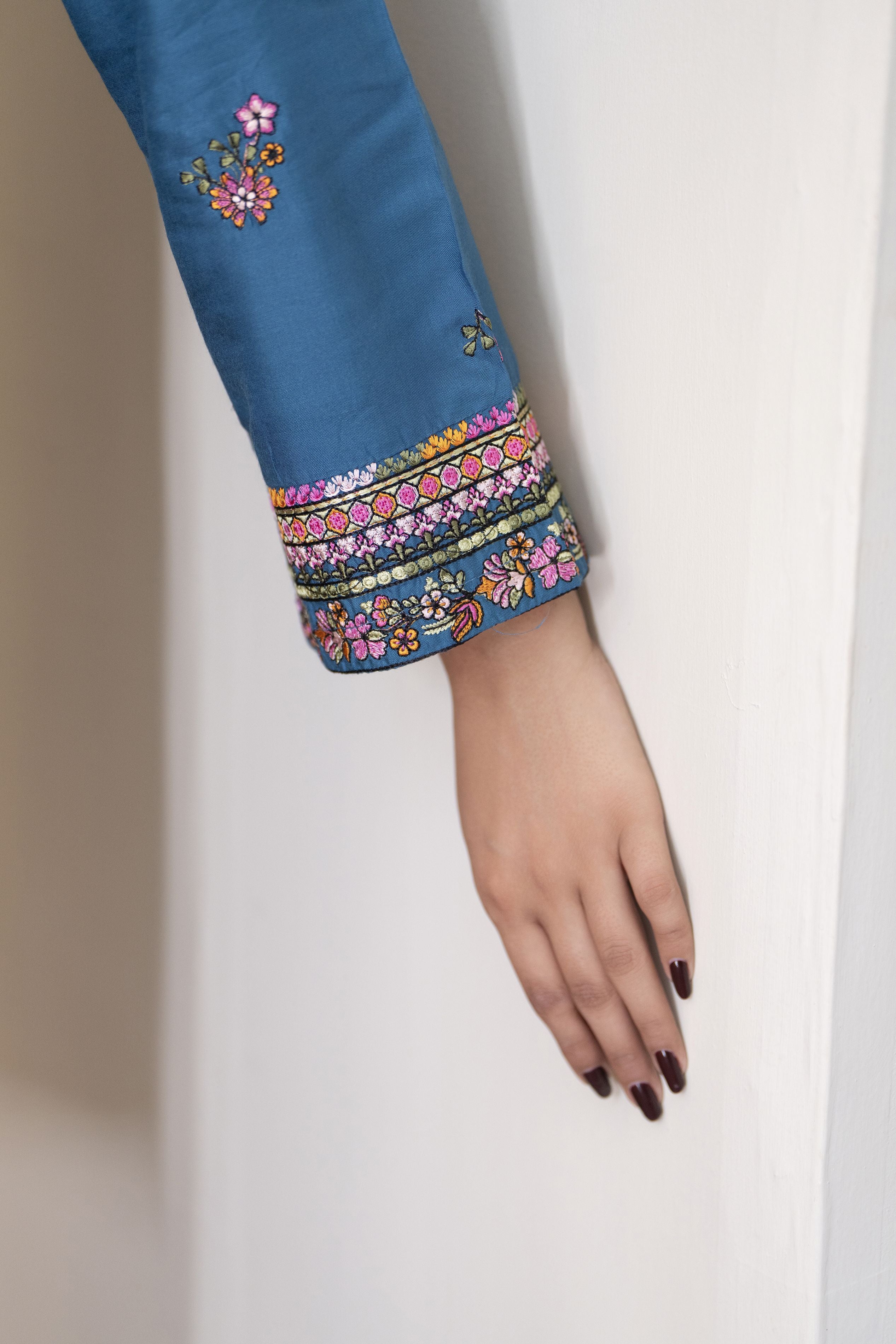 Bloomline Ready to Wear Embroidered Casual Dress by Zaiwa ZBRW3