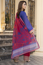 Reshmi RA2 Blue Embroidered Frock with Farshi Shalwar 3pc Raw Silk Suit