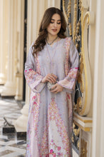 Sakeena 2pc Printed Charmeuse Handworked Kaftan – Rameen – CS5