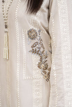 Cotton Canvas by Zaiwa – 2pc Ivory Cotton Handwork Dress CCZ4