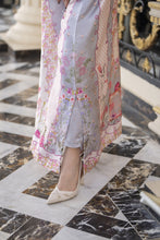Sakeena 2pc Printed Charmeuse Handworked Kaftan – Rameen – CS5