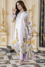 Sakeena 2pc Printed Charmeuse Handworked Kaftan – Zareen – CS2