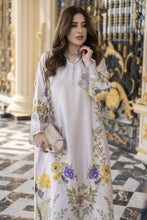 Sakeena 2pc Printed Charmeuse Handworked Kaftan – Zareen – CS2