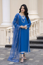 Aleezay Evara 3pc Raw Silk Embroidered Long Dress EZ5