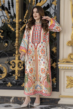 Sakeena 2pc Printed Charmeuse Handworked Kaftan – Ifrah – CS4