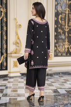 Cotton Canvas by Zaiwa – 2pc Embroidered Black Cotton Dress CCZ2