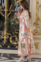 Sakeena 2pc Printed Charmeuse Handworked Kaftan – Ifrah – CS4