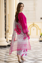 Daily Drapes by Mona – 3pc Raw Silk Printed Suit with Monar Dupatta DDR7