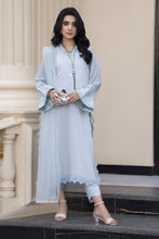 Aleezay Evara 3pc Raw Silk Embroidered Long Ready to Wear Suit EZ8