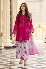 Daily Drapes by Mona – 3pc Raw Silk Printed Suit with Monar Dupatta DDR7
