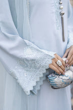 Aleezay Evara 3pc Raw Silk Embroidered Long Ready to Wear Suit EZ8