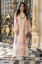Sakeena 2pc Printed Charmeuse Handworked Kaftan – Areej – CS1